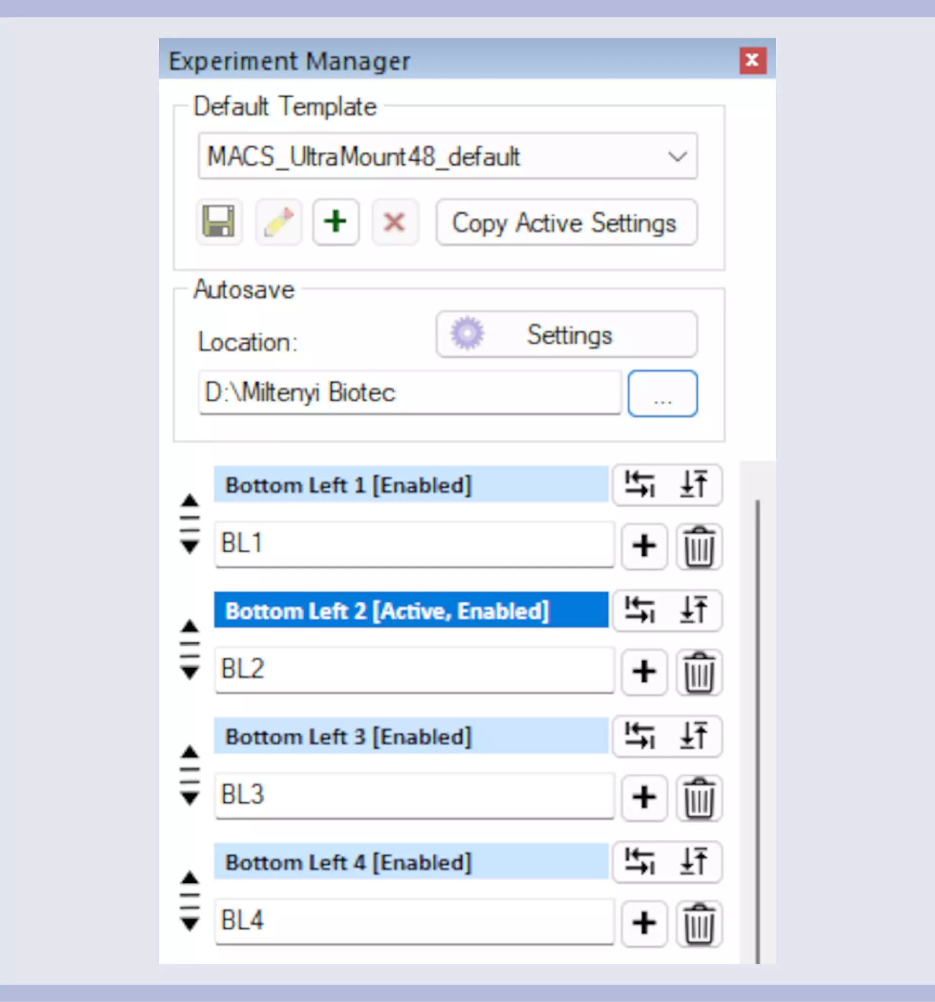 Set-up of Experiment Manager in ImSpector 7.7 or higher when using MACS ...